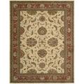 Nourison Living Treasures Area Rug Collection Ivory And Red 7 Ft 6 In. X 9 Ft 6 In. Rectangle 99446676139